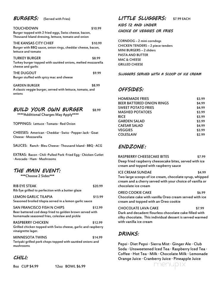 Menu of All City Grill in Lagrangeville, NY 12540