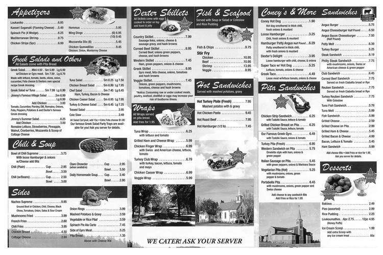 Menu of Dexter Riverview Cafe Restaurant in Dexter, MI 48130