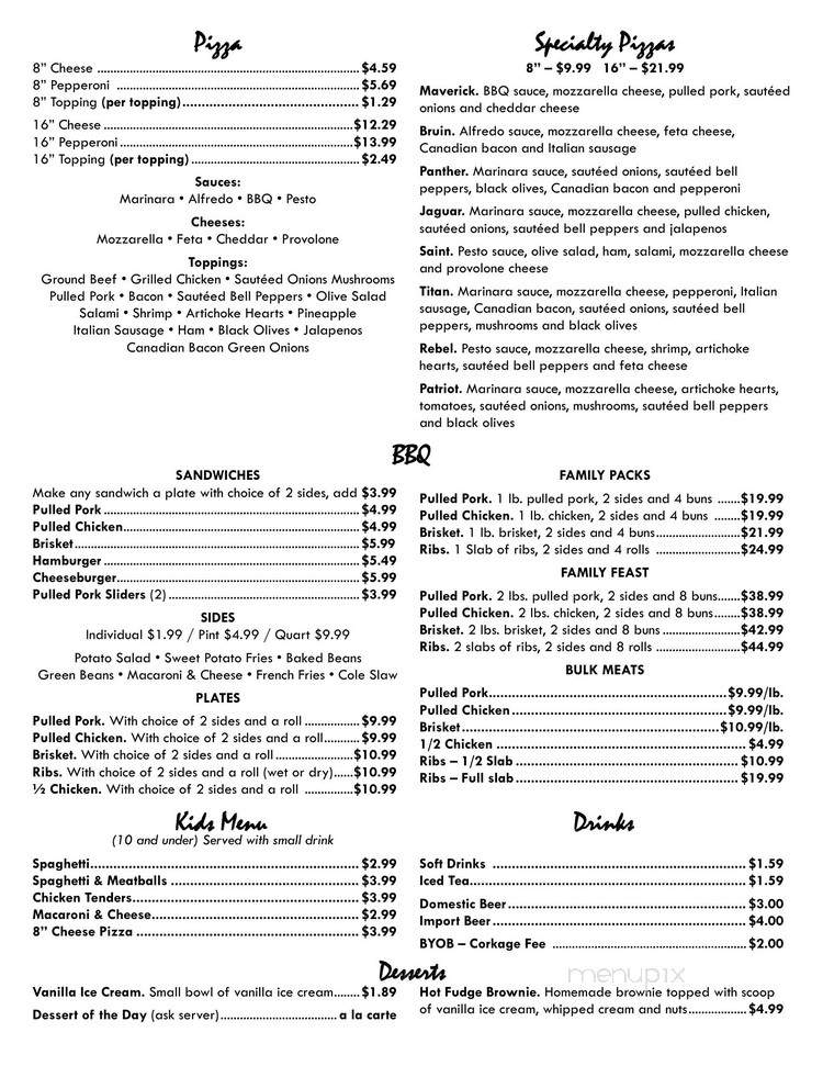 Menu of Angelo's in Madison, MS 39110