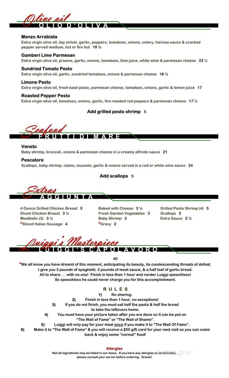 Luiggis Pasta House - Regina, SK