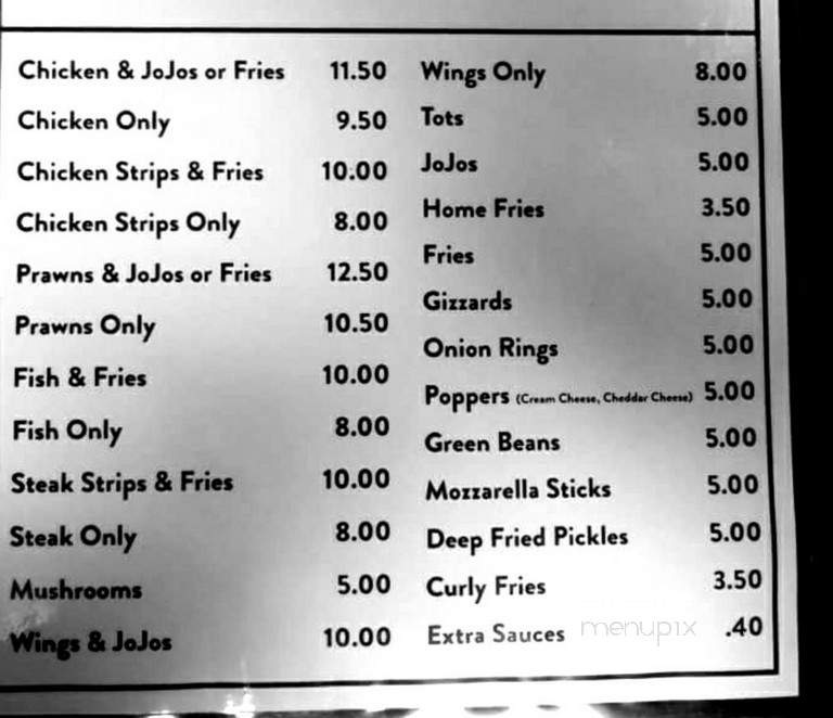 Menu of Bob's Tavern in Shelton, WA 98584