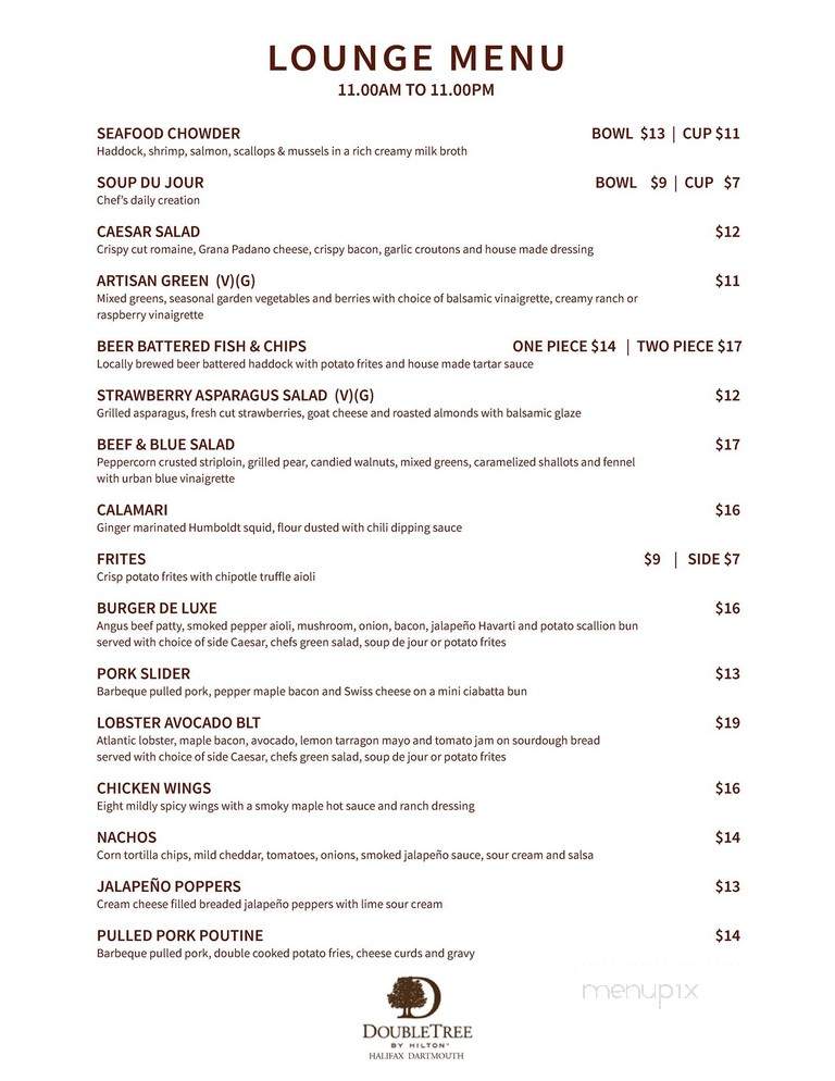 Menu of Cafe 101 in Dartmouth, NS B3A 4S5