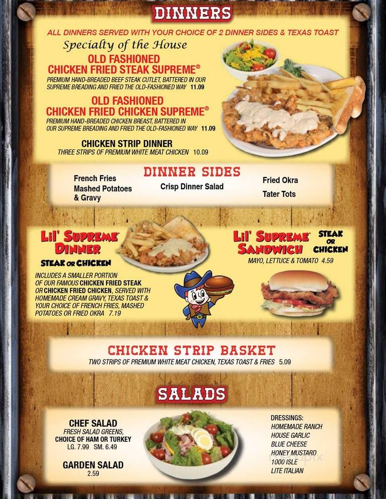 Menu of Del Rancho Restaurant in Clinton, OK 73601