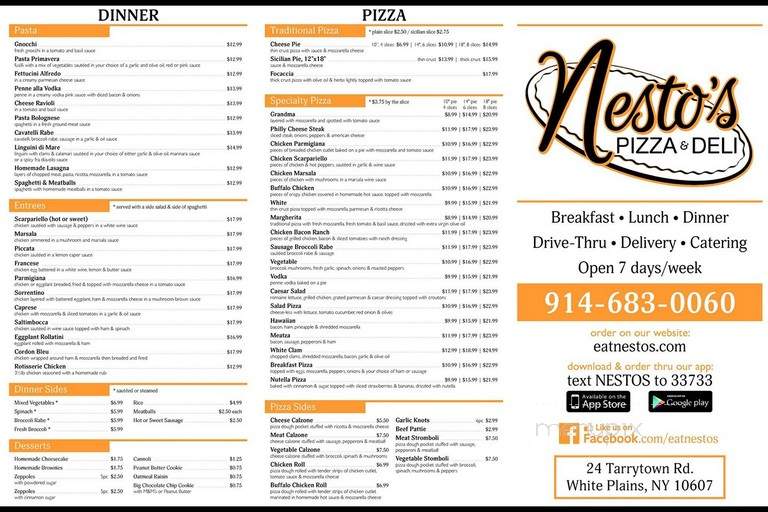 Nesto's Pizza & Deli - White Plains, NY