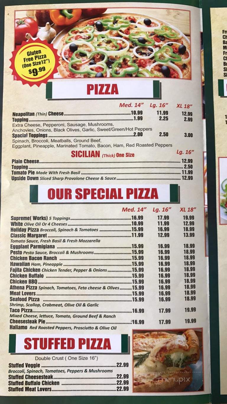 Menu of Jad's Pizza in Downingtown, PA 19335