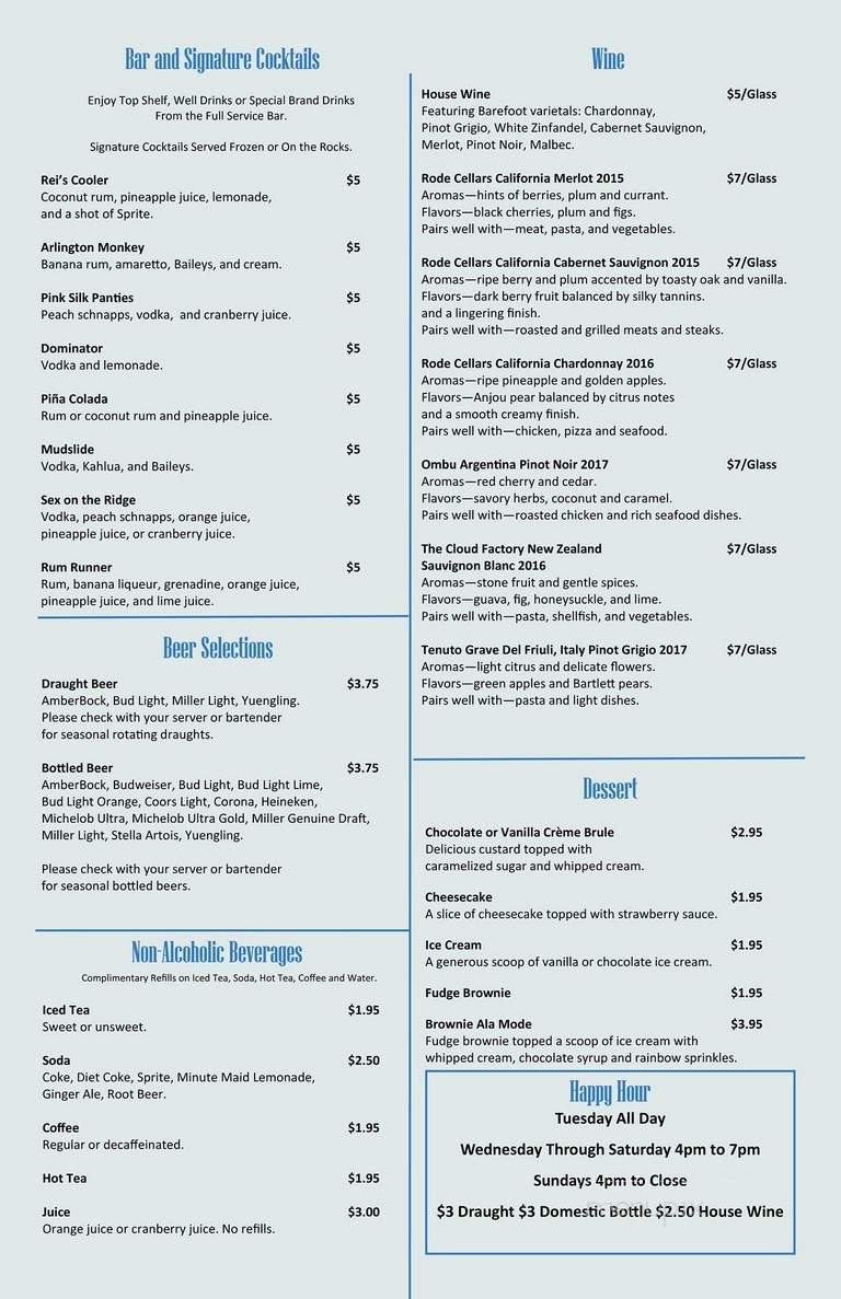 Menu of The Chesapeake Bay Grille in Leesburg, FL 34748