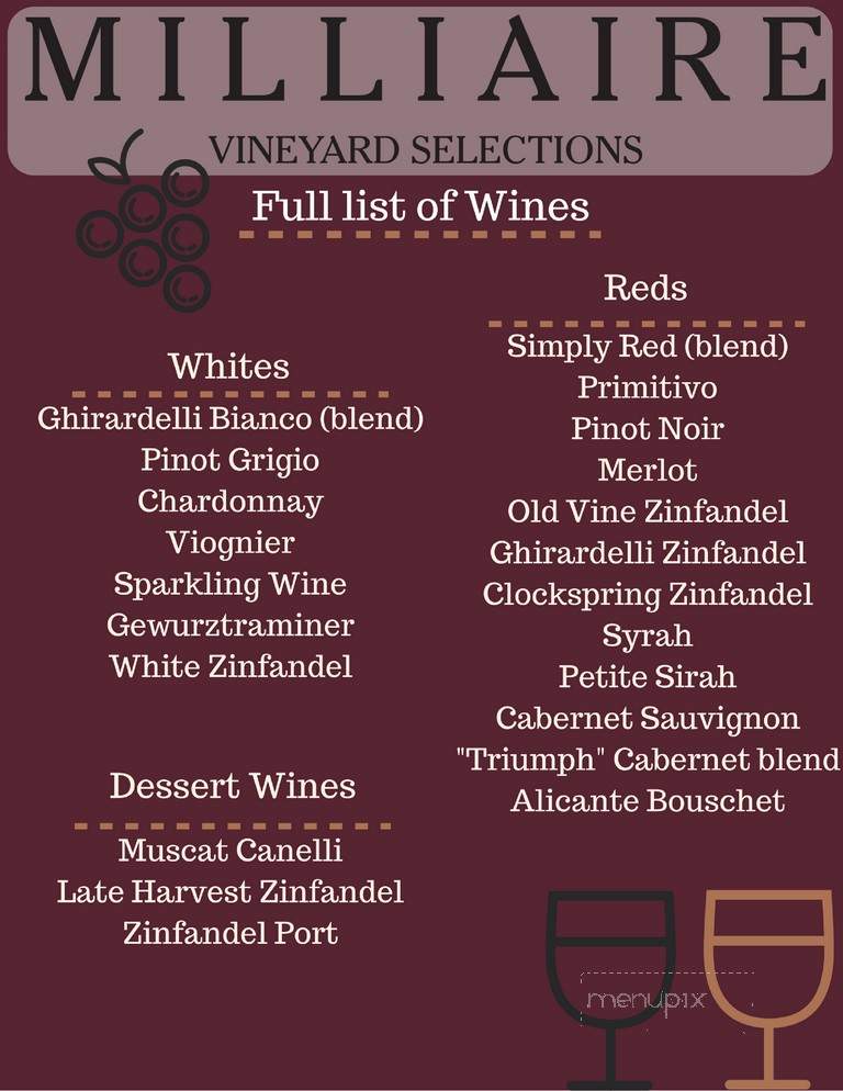 Milliaire Winery - Murphys, CA