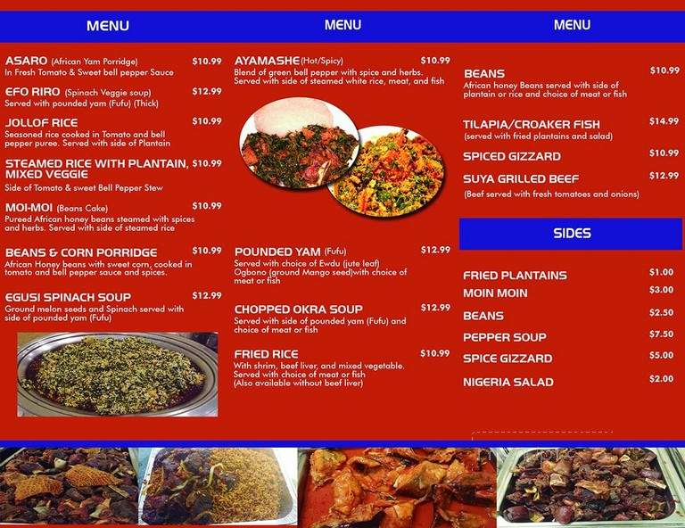 Menu Of Flavors Nigerian Restaurant In Orlando FL 32806   20190130687534 01 