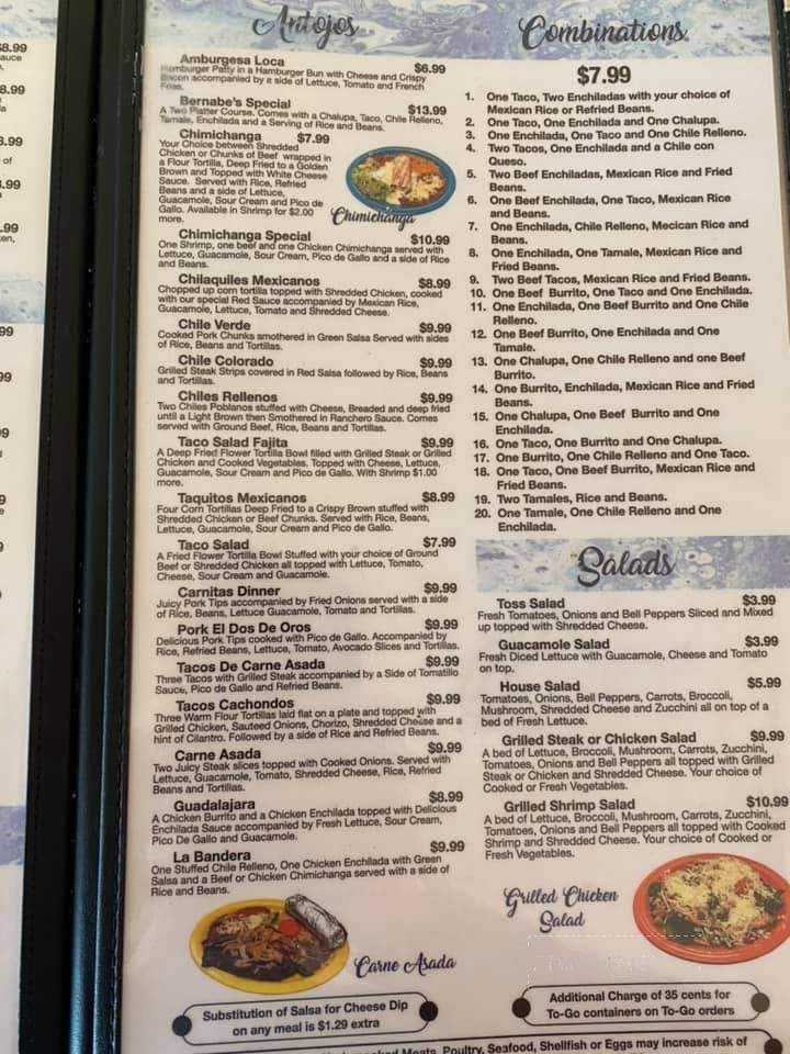 Menu of San Juan Mexican Restaurant in Russell, KS 67665