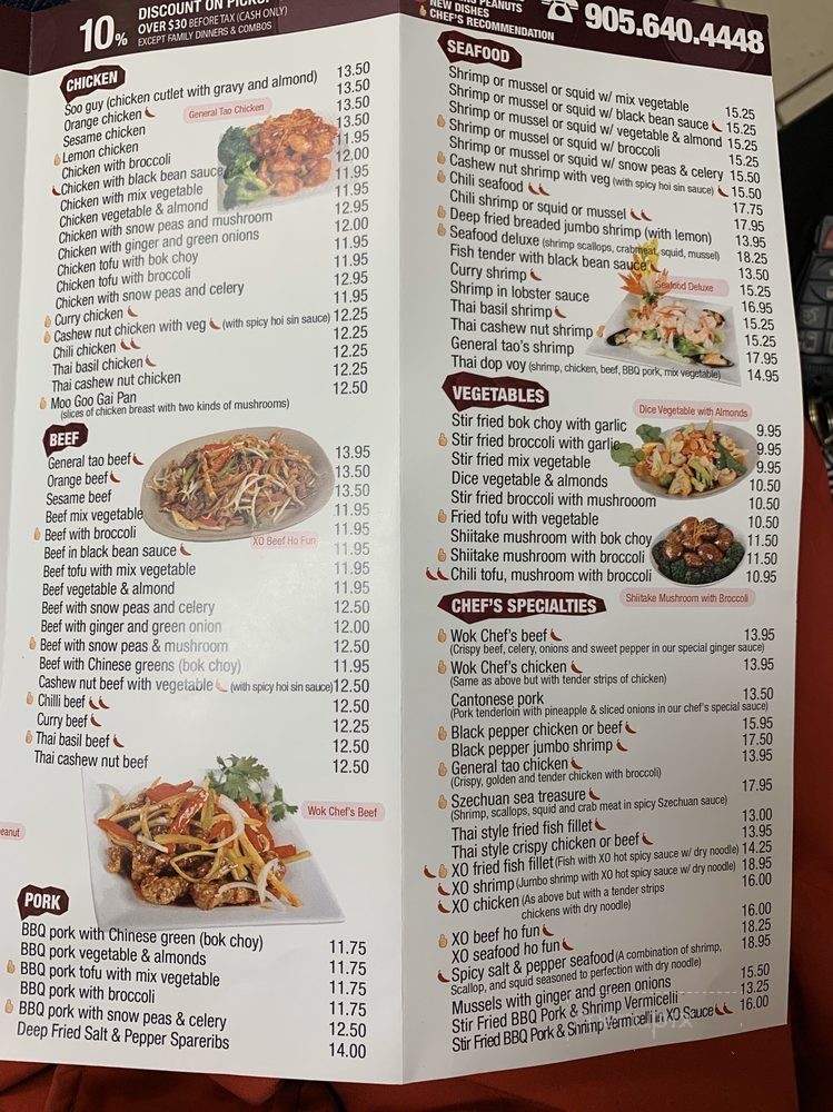 Menu of Wok Chef in Whitchurch-Stouffville, ON L4A 7X4