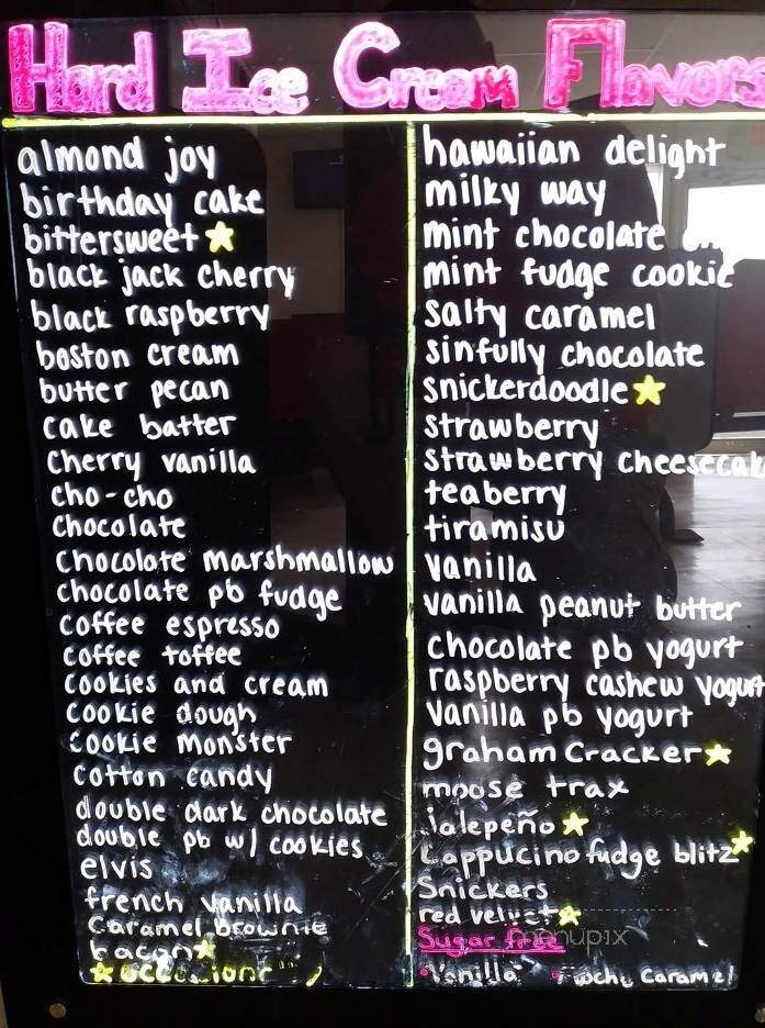 Menu of Candy's Homemade Ice Cream in Shoemakersville, PA 19555