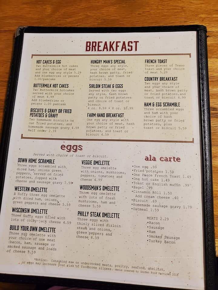 Menu of Osborn Country Kitchen in Yorktown, IN 47396