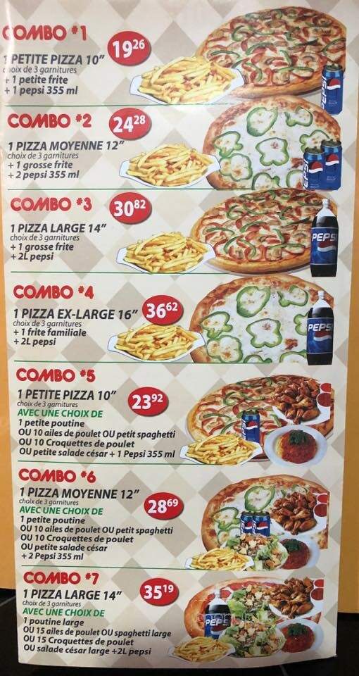 Menu of Pizza Show in Val-D'Or, QC J9P 1S9