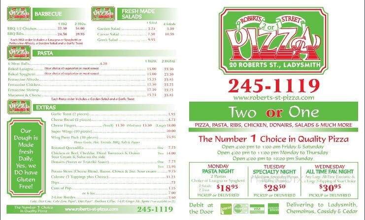 Roberts Street Pizza - Ladysmith, BC