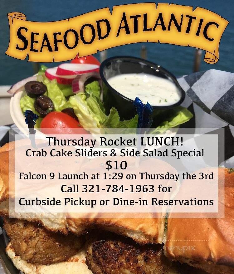 Menu of Seafood Atlantic in Cape Canaveral, FL 32920