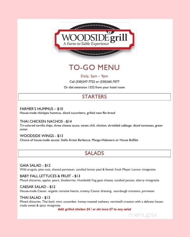 Woodside Grill - Anderson, CA