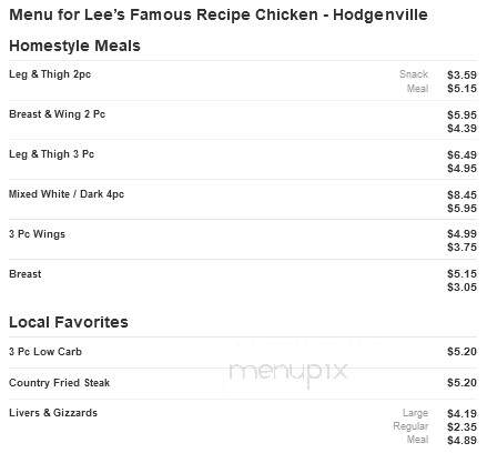 Lee's Famous Recipe Chicken - Hodgenville, KY