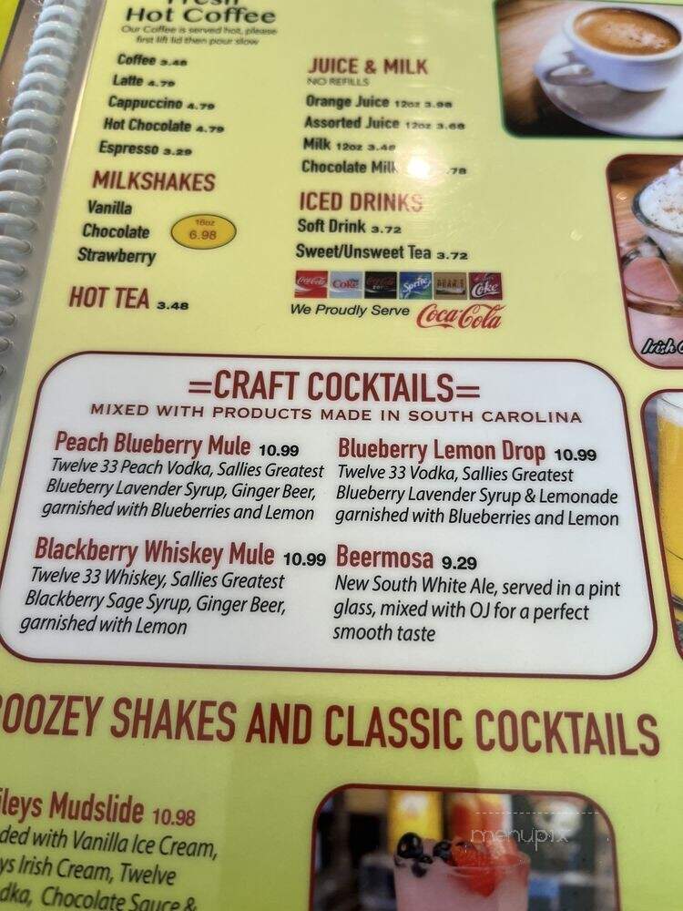 Menu of Johnny D's Waffles and Bakery in Myrtle Beach, SC 29577