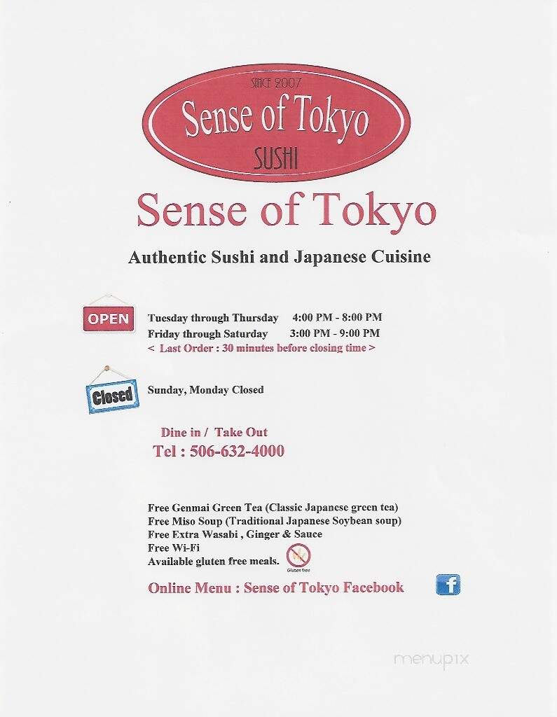 Sense Of Tokyo - Saint John, NB