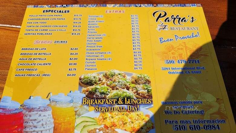 Parra's Restaurant - Oakland, CA