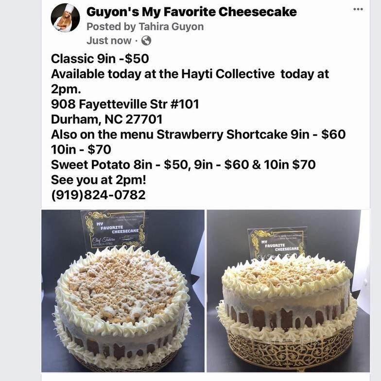 Guyon's My Favorite Cheesecake - Durham, NC