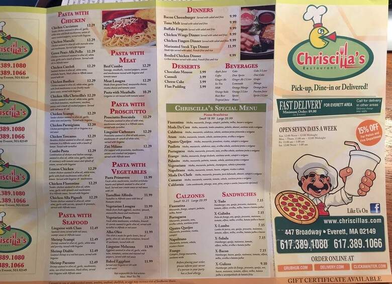 Chrisillas Restaurant - Everett, MA