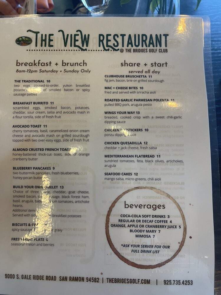 The View Restaurant - San Ramon, CA