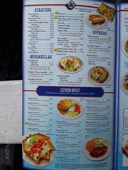 Menu Of Tijuanas Grill Mexican Restaurant In Johnsonville SC 29555   Wmmenu1916199481 