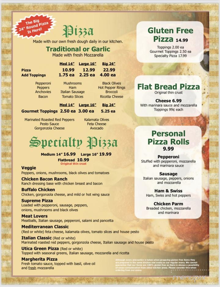 Menu Of Potters Pub In Baldwinsville, Ny 13027