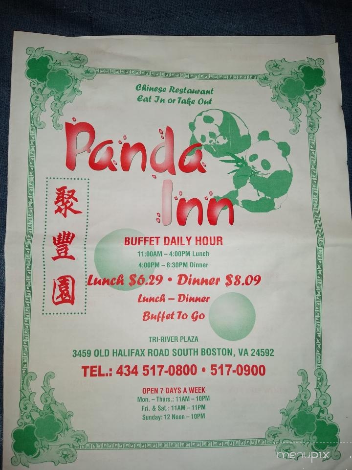 panda inn aptos menu