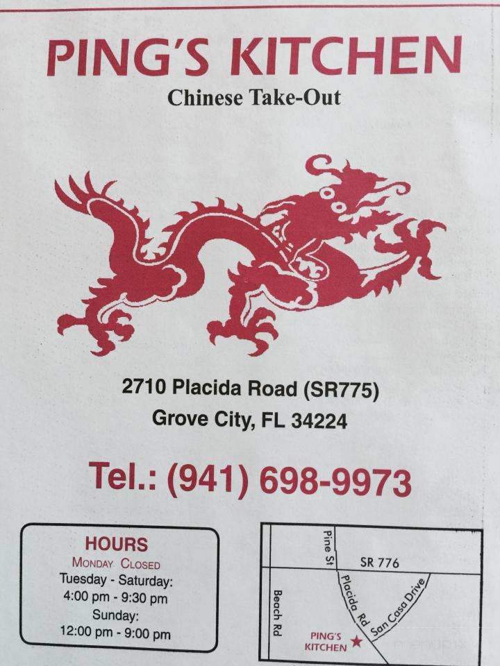 Pings Kitchen Chinese Take Out - Englewood, FL