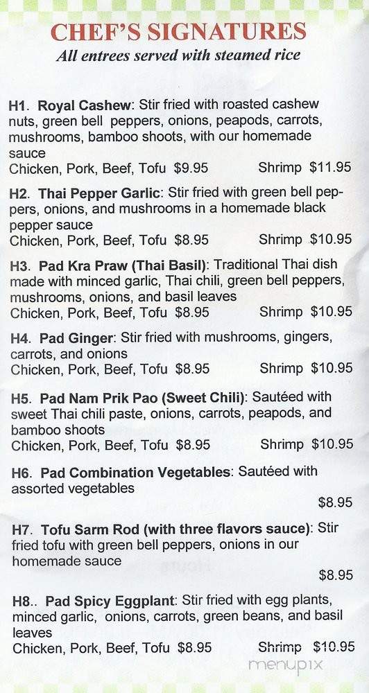 Menu of Thai Tyme in Peoria, IL 61606