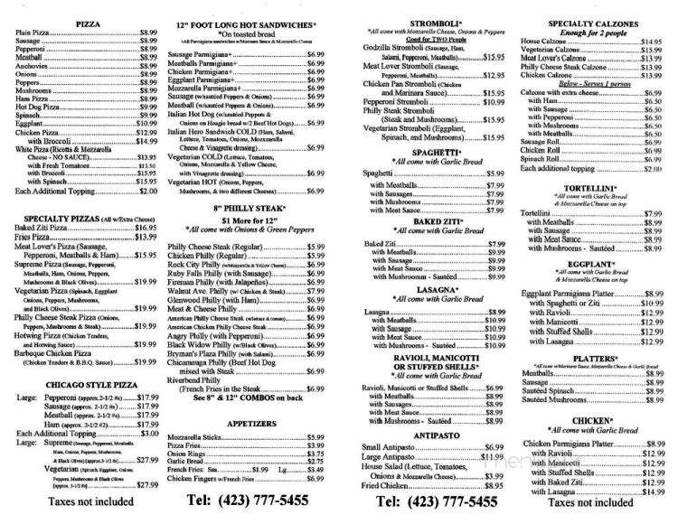 Menu of Mr Philly in Chattanooga, TN 37407