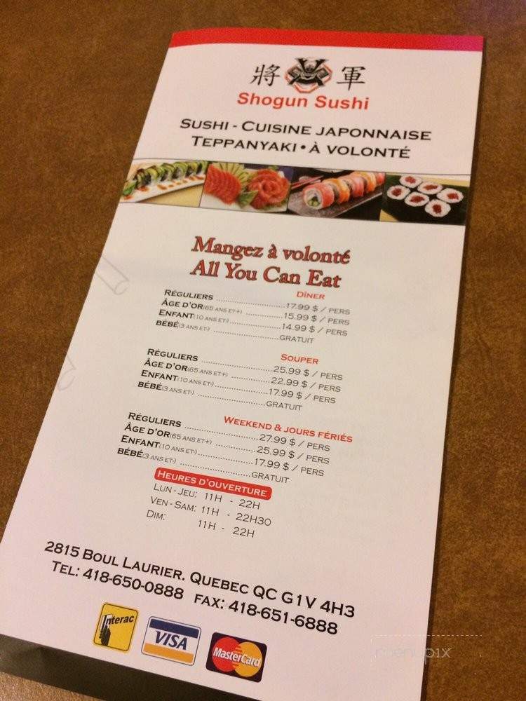 /31507308/Shogun-Sushi-Quebec-City-QC - Quebec City, QC