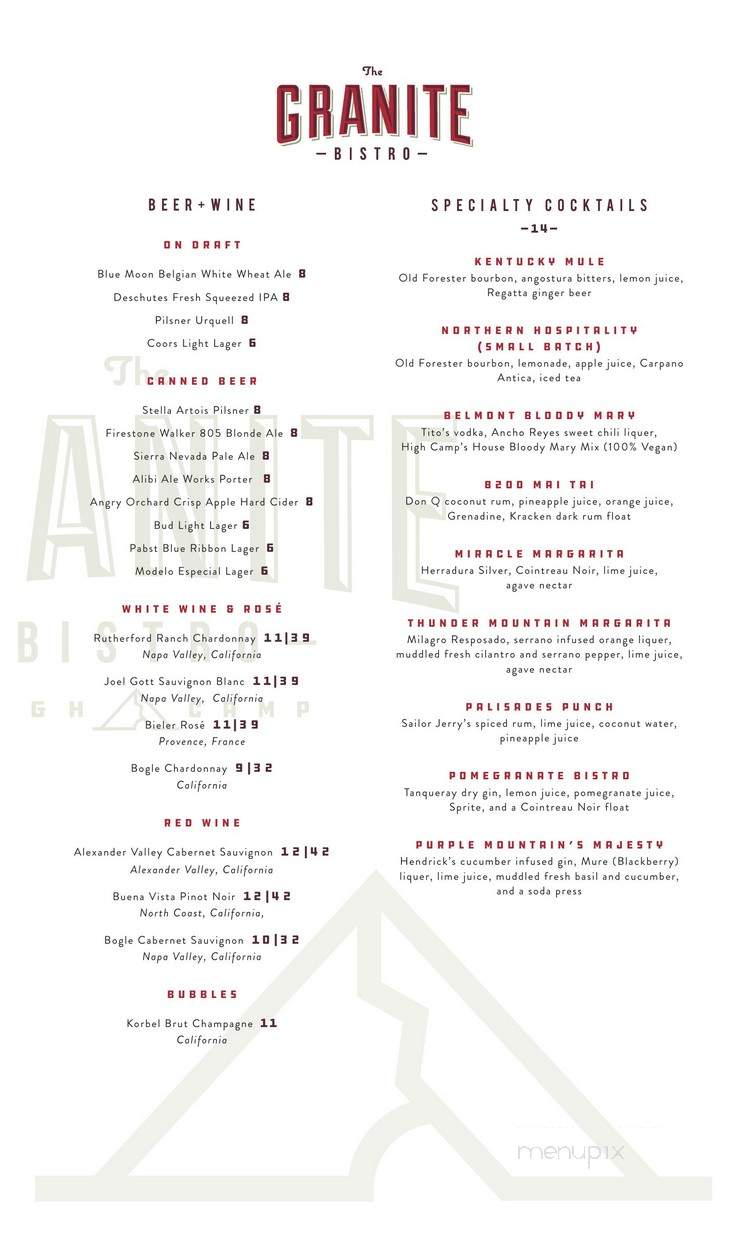 /31622854/Granite-Bistro-Cafe-Menu-Olympic-Valley-CA - Olympic Valley, CA