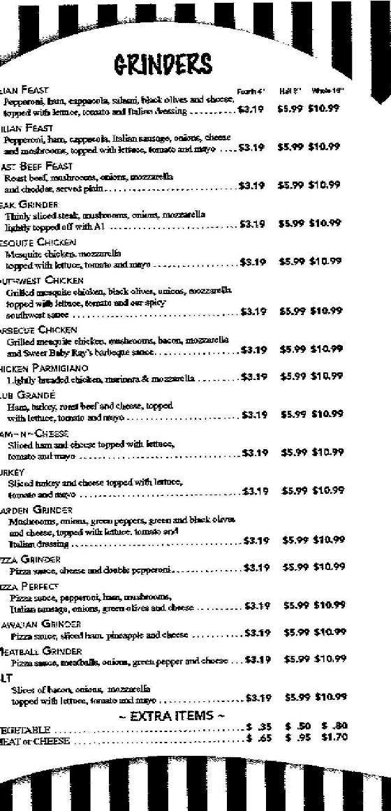 Menu of Bass River Pizza in South Yarmouth, MA 02664