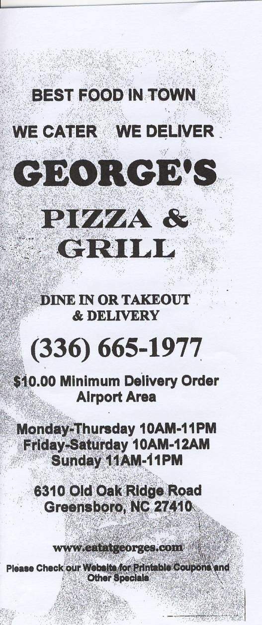 /3308522/Georges-Pizza-and-Subs-Greensboro-NC - Greensboro, NC